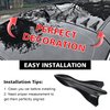 Ouzorp 10Pcs Air Vortex Generator Diffuser Shark Fin Set Kit Compatible with Spoiler Roof Wing Pointed …