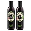 Mountaineer Brand Basic Beard Bundle | Beard Wash and Conditioner for Men | Beard Shampoo/Beard Conditioner Set | Deep Cleans | Leaves Hair Soft and Hydrated | Lime & Sage Scent | 2 Count | 8oz