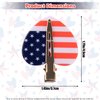 Patriotic Heart Hair Clips 4th of July Independence Day Barrettes Red White Blue Alligator Hairpins for Women Girls American Flag Hair Clips 4th of July Hairpin Heart Barrettes Independence Day