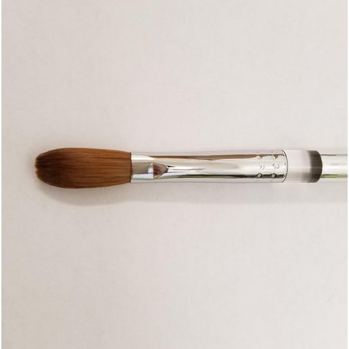 Petal Kolinsky Silver Handle Acrylic Nail Brush Manicure Powder (Size 16)