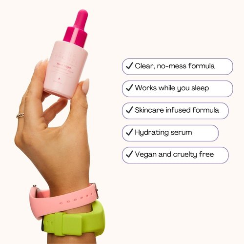 LUNA BRONZE GOOD NIGHT Sunless Hydrating Self Tan Serum - Gradual Tanning Drops with Vitamin C and Natural Organic Ingredients, 1 fl. oz