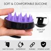 URBAN SOMBRERO Pink Marine Hair Scalp Massager, Silicone Hair Shampoo Brush for Scalp Care, Dry Scalp and Hair Growth - Black & Purple