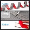 Art3d Self Adhesive Vinyl Floor Transition Strip, Laminate Floor Strip Floor Flat Divider Strip for Joining Floor Gaps,Carpet Threshold, Floor Tiles（4 FT, 1.57in, Gray）