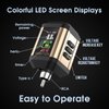 Tattoo Power Supply - Ambition Korall Tattoo Battery Pack 2200mAh Mini Portable RCA Color LED Digital Display for Rotary Tattoo Machine