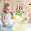 Humor Ted Singing Dancing Easter Basket Toys Duck Toys for Kids, Flapping Wings Shaking Body,Duck Musical Stuffed Animal Musical Birthday Gifts of Funny Easter Toys for Kids Toddlers,12 inch