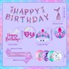 SKJIAYEE Mermaid Birthday Decorations Kit - Contain 20 Mermaid Latex Balloons, Mermaid Crown, Mermaid Banner, Mermaid Cake Topper, Mermaid Sash, Great for Girls Mermaid Theme Birthday Party Supplies