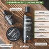 Live Bearded: 3-Step Beard Grooming Kit - American - Beard Wash, Beard Oil and Beard Butter - All-Natural Ingredients with Shea Butter, Jojoba Oil and More - Beard Growth Support - Made in the USA