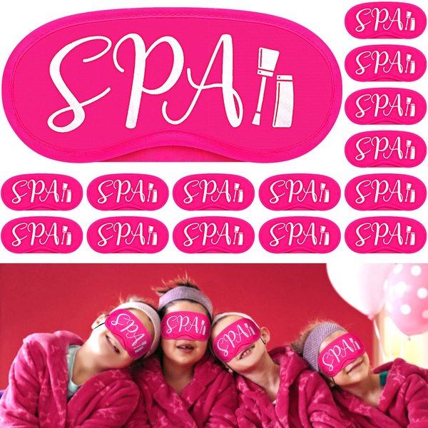 Eurzom 24 Pcs Spa Party Favors for Girls Spa Eye Masks for Kids Sleepover Party Supplies Spa Party Decorations Spa Birthday Party Supplies for Girls