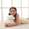 Apricot Lamb Toys Plush White Plush Lamb Stuffed Animal Soft Cuddly Perfect for Child （White Plush Lamb ，8.5 Inches
