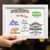 Hying Christmas Greeting Words Banner Clear Stamps for Card Making Scrapbooking Crafting DIY Decorations, Letter Transparent Silicone Stamps Seal for Embossing Album Crafts CS-WT-211104