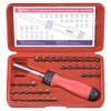 Genius Tools 37PC Ratcheting Screwdriver & Bit Set - SC-237M