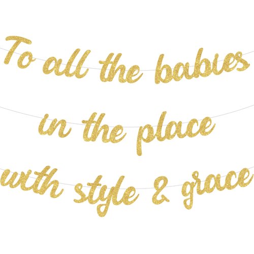 Sursurprise Hip Hop 1st Birthday Party Decorations To all the babies in the place with style and grace Banner for Notorious One The Big One Biggie First Birthday Party Supplies
