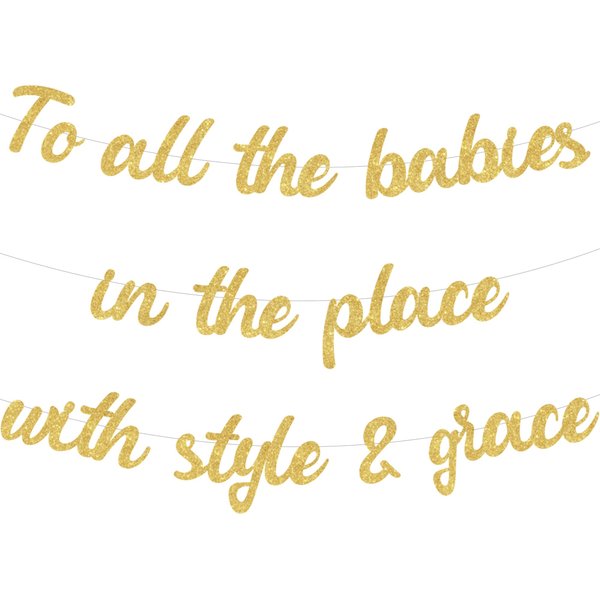Sursurprise Hip Hop 1st Birthday Party Decorations To all the babies in the place with style and grace Banner for Notorious One The Big One Biggie First Birthday Party Supplies