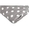 Little Starter Plush Toddler Blanket, Grey Dot