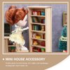 BESPORTBLE 1: 12 Scale Miniatures Dollhouse Bookshelf, Mini Bookshelf for Dolls Mini Wooden Bookcase Display Shelf Bookshelf 6 Floors Dollhouse Bookshelf Dollhouse Furniture Accessories