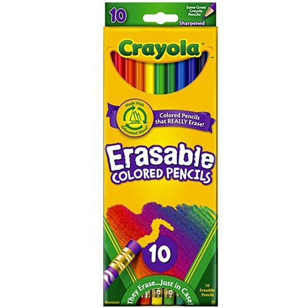 Crayola Erasable Colored Pencils Assorted 10 Each