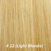 25 Strands Wavy Body Wave Micro Ring Links Locks Beads Keratin Stick I Tipped Pre Bonded Human Hair Extensions Color (#22 Light Blonde)