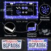 NBTEPEM 27 PCs Bling Car Accessories Set for Women, Steering Wheel Covers Universal Fit 15 Inch, Bling License Plate Frame, Phone Holder, Car Coasters(Blue Diamond)