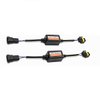 KOOMTOOM Upgrade Strong 9005/9006/9012 LED Headlight Decoder Canbus Resistor Anti-Flicker Harness Canceller,Dashboard Warning Error Free EMC Canceller, Pack of 2