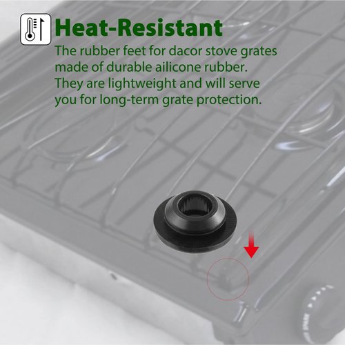 57049 RV Stove Grommets for Atwood Wedgewood Vision Stove Parts, Atwood Stove Grommets for Wedgewood Vision RV Stove Parts, Atwood Wedgewood RV Stove Parts, Grommet Kit Wedgewood RV Stove Parts 4Pcs