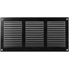 12" x 6" Inch Black Air Vent Cover - Quality Steel Return Air Grilles - for Ceiling and Sidewall - HVAC - with Protection Screen (11.81''x5.90'' Inch, Black)