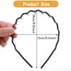 Tyqour 4pcs Zig Zag Headband Non Slip Comb Headband Plastic Tooth Hair Comb Wavy Teeth Hairpin Headband for Women Girls Men