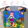 goldentime 3 Framed Canvas Paint by Numbers for Kids Ages 6 8 10 12 –Easy Paint by Numbers Kit for Kids and Adults –Unicorn Painting Kit for Girls, Mermaid Crafts for Girls Ages 6-8-12…