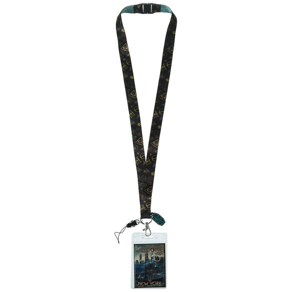 Fantastic Beast Welcome to New York Lanyard with Soft Touch Charm & Card Holder Novelty