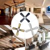 Dotlite Silver Ceiling Fan Pull Chain Set, 2Pack 3mm Diameter Beaded Fluorescent Decorative Pendant Extension, 12in Lighting & Fan Chain Extender with Connector Glow in The Dark(Silver)