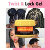 GZE Shining and Conditioning Extra Hold Braid, Loc, Twist Gel, Tames Frizz & Edges, 4C Hair, No Parabens, Sulfates, Mineral Oil or Petrolatum Braid Shaping Styling Gel Edge Control travel size