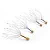 ROSENICE Scalp Massager 5pcs Hand Held Therapeutic Head Scratcher Steel Wire Head Massager with Wooden Handle for Home Spa Relief and Relaxation