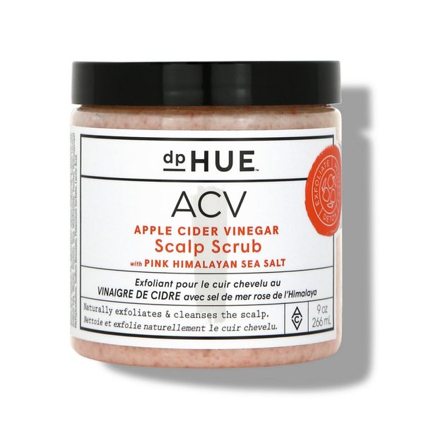 dpHUE Apple Cider Vinegar Scalp Scrub - 9 oz, Pack of 2 - Natural Exfoliating Scrub & Dry Scalp Treatment - With Pink Himalayan Sea Salt, Aloe Vera & Avocado Oil - Gluten Free, Vegan