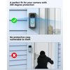 Anti-Theft Video Doorbell Mount Protective Shell， No-Drill Doorbell Door Mount Compatible with Video Doorbell(2020 Release) 4/3/3 Plus/2/1 an Blink Video Doorbell Adhesive Door Mount Kit (Black)