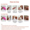 Enppode Pink Press on Nails Medium Fake Nails Almond Nails with Strawberry Design Glossy Stick on Nails Full Cover Nails 24 PCS/Set