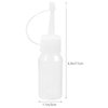 BCOATH 12pcs Hair Dye Bottle Glue Bottles with Fine Tip Hair Dye Container Paint Quilling Bottles Dye Dispensing Bottle Hair Squeeze Bottle Hair Application Bottle Translucent or Flux