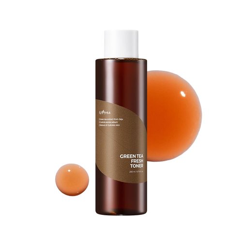 ISNTREE Green Tea Fresh Toner 200ml, 6.76 fl.oz | Pore & Sebum Care | pH Balancing | Soothing & Hydrating | For Sensitive, Oily, Combination, Dry Skin