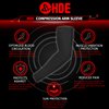 HDE Arm Sleeves for Men Women, Compression Sleeve Arm UV Protection Basketball Baseball Football White - S