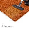 Furnish my Place Modern Plush Solid Color Rug - Orange, 2' Round, Pet and Kids Friendly Rug. Made in USA, Area Rugs Great for Kids, Pets, Event, Wedding