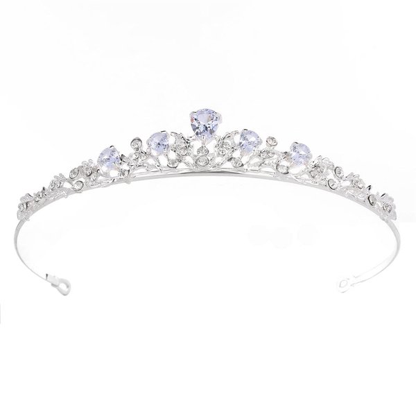 Crystal Tiara Crown For Women Bridal Hair Ornaments for Birthday Pageant Wedding Prom Women Girls Hair Accessories (Silver 4)