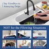 Kitchen Faucet Absorbent Mat - Instant Dry, Non Slip, Prevents Moisture Buildup, Diatomaceous Earth Splash Guard for Kitchen Sink Bathroom Counter[Light Grey, 17.7*3.9inch]
