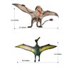 Gemini&Genius Pterosau Dinosaur Toys for Kids, Pterosaur Toy Figure, Flying Dinosaur Toys, Pterodactyl Toys, Pteranodon Figure Toys, Gifts or Cake Toppers for Kids（2Pcs）