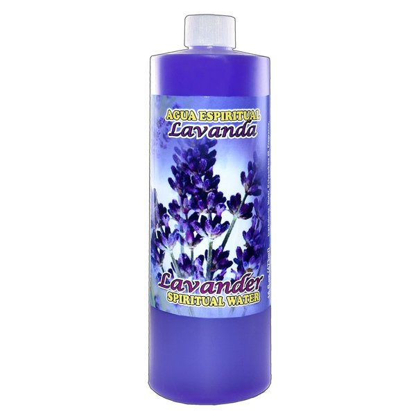 3 BOTTLES LAVENDER SPIRITUAL WATER-LAVANDA AGUA ESPIRITUAL 16OZ - MAGICK PAGAN