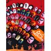 144PCS Halloween Short Press on Nails, False Nail Kids Full Cover Fake Nails Artificial Nail Tips Short False Fingernails for Girls Gift Nail Art Decoration