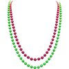 Z-Shop 80s Outfits Costume Accessories for Women - I Love 80's Print Off Shoulder T-Shirt,Lace Headband Necklace Bracelet Gloves for 80s Costumes,Hot Pink,XXL