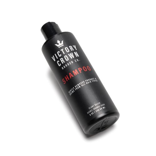 Victory Crown Deep Cleansing Shampoo - 8oz - All Natural - For All Hair Types - Barber Owned and Made in the USA
