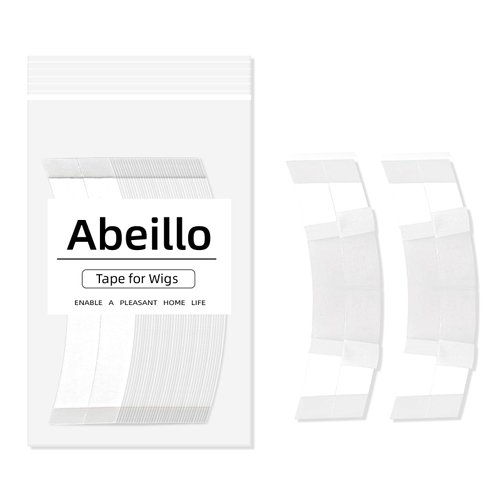 Abeillo 36PCS Wig Tape, White Wig Tape Double Sided Ultra Hold Waterproof Lace Front Wig, Lace Wig Tape for Lace Wigs, Lace Front Tape for Wigs Toupee Hairpiece