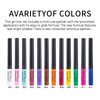 Kyannkara Liquid Eyeliner Colorful Matte Glitter Neon Eyeliner Pencil Pigmented Smudgeproof Long Last Gel Eye Liner（White）