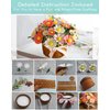 DIY Felt Flower Art Craft Kit, DIY Felt Daisy Bouquet Kit,Floral Gifts,Beginner Craft Kit,Arrange Pre-Cut Felt Flowers and Foliage