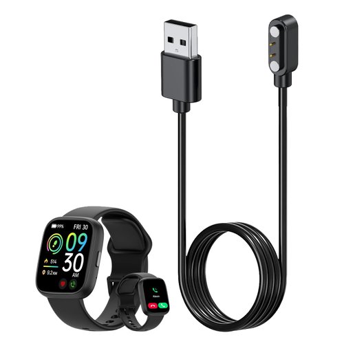KONXISA 1-Pack Charger Cable for ‎MMBX IDW26 1.83'' Smartwatch, Charging USB Cable with Magnetic Adsorption, Universal Magnetic Charging Cord with High Durability, Lightweight and Easy to Carry