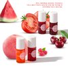 Bekoeen 4PCS Lip Tint Stain Set, Mini Liquid Water Tint,Korean Lip Gloss Moisturizing Natural,Long Lasting Waterproof,Multi-Use Lip and Cheek Tint